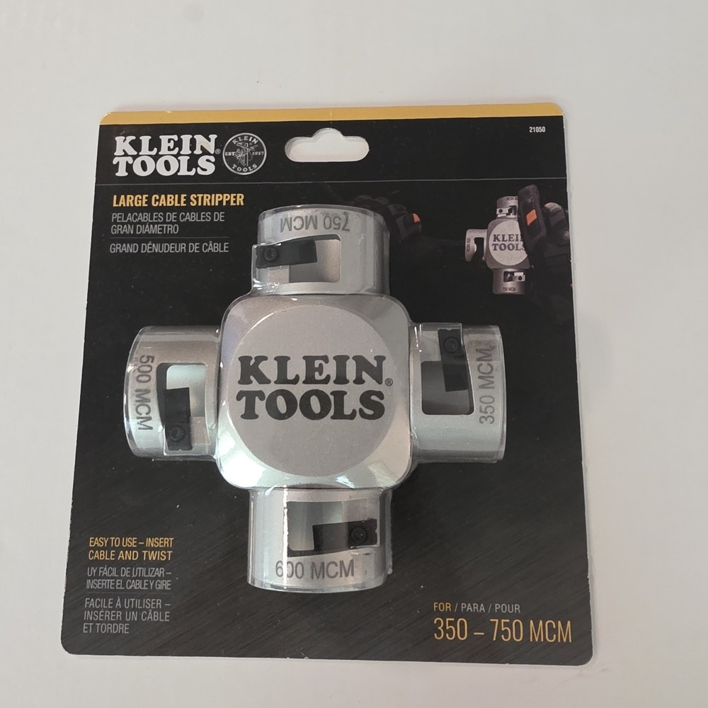 NEW Klein Tools 21050 Large Cable Stripper (750-350 MCM) Never Opened